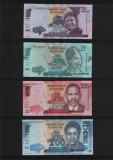 Set Bancnote Malawi 20+50+100+200 Kwacha UNC - Colectie Bancnote Straine