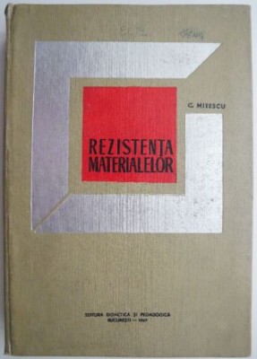 Rezistenta materialelor &amp;ndash; Camil Mitescu foto