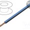 Cablu FLRY-B 1x1mm&sup2; litat cu PVC albastru-negru 60V BQ CABLE