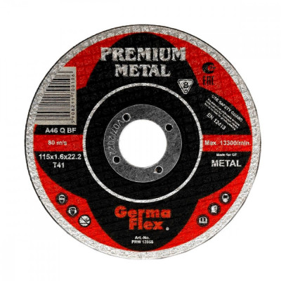 Disc debitat metal, cutie metalica, set 10 buc, 125x1 mm, Premium Metal, Germa Flex foto