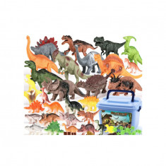 Set 44 figurine dinozaur pentru copii cu cutie de depozitare