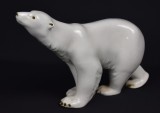 Urs polar din portelan Royal Dux Cehoslovacia - Art Deco - dimensiuni mari