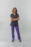 Bluză medicală Ana imprimeu 82 S