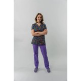 Bluză medicală Ana imprimeu 82 S