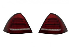Stop spate, lampa Mercedes Clasa C (W203) 04.2004-03.2007, model: Sedan, tuning, montare spate, stanga+dreapta, semnalizare dinamica; LED; rosu, fumu