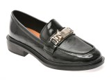 Mocasini EPICA negri, E33024A, din piele naturala lacuita
