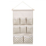 Suport Suspendabil de Perete, Model Cu Buline, Compartimente Multiple, Bej, 35x60cm, Oem