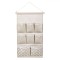 Suport Suspendabil de Perete, Model Cu Buline, Compartimente Multiple, Bej, 35x60cm