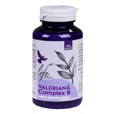 Valeriana Complex B 60 capsule Bionovativ foto