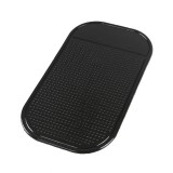 Suport universal din silicon cauciucat, antiderapant si lipicios pentru chei sau telefon, Negru, 13 X 7 cm