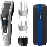 Aparat de tuns lavabil Philips Hairclipper series 5000 HC5650/15, Acumulator, 0.5-28 mm, 28 trepte, Negru/Argintiu