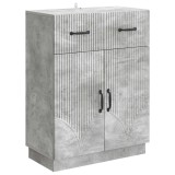 vidaXL Bufet cu sertar Gri Beton 66 x 34,5 x 87 cm Lemn prelucrat 895328