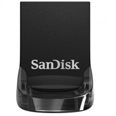 Memorie USB SANDISK Ultra Fit, 64GB, USB 3.1, negru, pana la 130 MB s citire - RESIGILAT