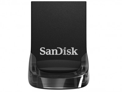 Memorie USB SANDISK Ultra Fit, 64GB, USB 3.1, negru, pana la 130 MB s citire - RESIGILAT foto