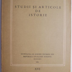 Studii si articole de istorie XVI