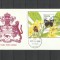 GUYANA 1990 FAUNA INSECTE FLUTURI FDC