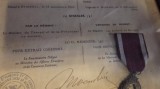 Brevet vintage cu medalie 1949