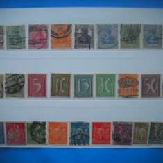 HOPCT LOT NR 487 GERMANIA REICH 28 TIMBRE VECHI STAMPILATE