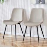 Scaun masa dining piele eco,crem 52 82 45