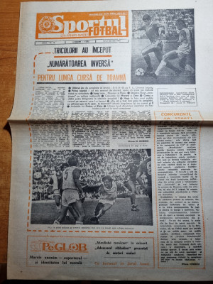 sportul fotbal 26 iulie 1985-foto gica hagi,ion czako steaua,belodedici,klein foto