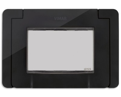 Rama Ornament 3M Vimar Neve IP55 negru 09913.04 foto