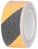Banda antiderapanta Strend Pro autoadeziva, extra rezistenta, negru/galben 50 mm x 5 m