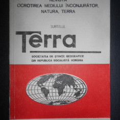 Terra. Revista. Societatea de stiinte geografice. 1 Ianuarie - Martie 1989