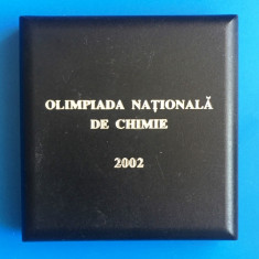 CUTIE PENTRU MEDALIA " OLIMPIADA NATIONALA DE CHIMIE 2002 "