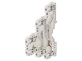 Conector Șine 0,2-4mm2 3 Piste 6 Borne Gri 5,2mm