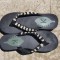SLAPI NEGRI DAMA MELCISORI FLIP-FLOPS FEMEI PAPUCI VARA PLAJA CASA PISCINA