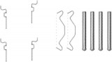 Set accesorii, placute frana TOYOTA PRIUS Hatchback (NHW2) (2003 - 2009) METZGER 109-1683