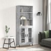 VidaXL Dulap &icirc;nalt, gri beton, 69,5x34x180, lemn compozit 3189337