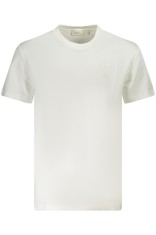 Calvin Klein Jeans Tricou Heavy Jersey Monogram barbati, cu logo brodat, Regular fit, Alb, L