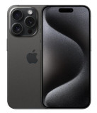 Telefon Mobil Apple iPhone 15 Pro, LTPO Super Retina XDR OLED 6.1inch, 512GB Flash, Camera Tripla 48 + 12 + 12 MP, Wi-Fi, 5G, iOS (Negru)