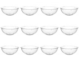 Set boluri, 12 piese, 5 l, Plastic, Transparent