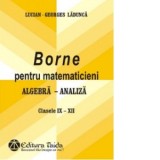 Borne pentru matematicieni - Algebra - Analiza, clasele IX - XII