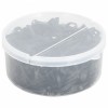 Gossi benzi de impletit pentru cai, 500 buc., negru, silicon