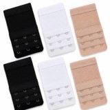 Cumpara ieftin Extensori pentru sutien, set 6 bucati, 2 negre, 2 albe, 2 bej, 3 randuri de carlige, banda elastica, 5.5 x 9.7 cm, accesorii pentru ajustarea circumfe