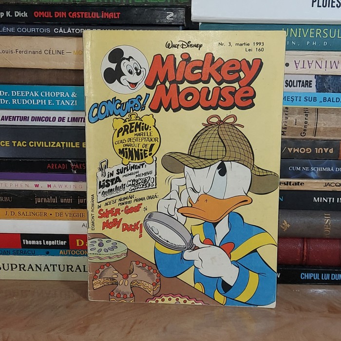 MICKEY MOUSE * REVISTA BENZI DESENATE , EGMONT , ROMANIA , NR. 3 / 1993