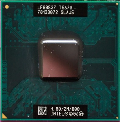 procesor laptop Intel Core 2 Duo SLAJ5 T5670 socket P foto