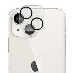 Folie sticla pentru camera apple iphone 15 / 15 plus, full glue, negru