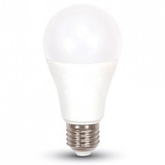 Bec LED E27 9W alb neutru V-TAC, A60 6000K 3 step dimmer foto