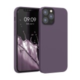 Husa Kwmobile pentru Apple iPhone 12/iPhone 12 Pro, Mov inchis, Silicon, KWM000011JP099C, Carcasa