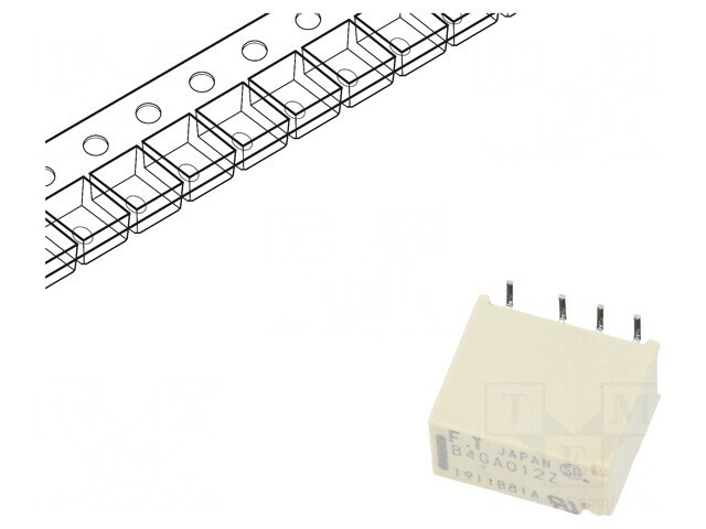 Releu Electromagnetic DPDT 12VDC SMT