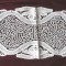 MILEU MACRAME / LASETA / POANLAS, LUCRAT MANUAL, Dimensiuni 68 x 31 cm. Vintage