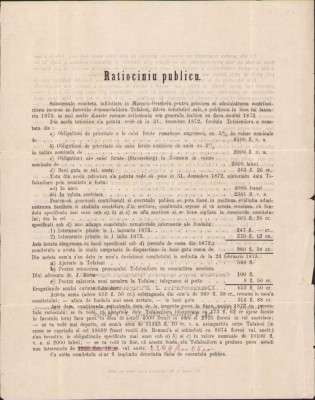A1827 Rationiciu publicu, 1873, T&amp;acirc;rgu Mureș, Ioan Rațiu foto