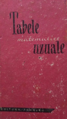 Tabele matematice uzuale 1968 foto