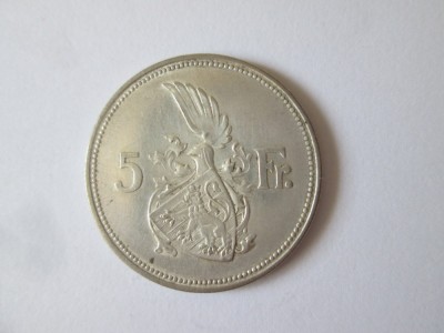 Luxemburg/Luxembourg 5 Francs 1929 argint,diametrul:28 mm,greutate:8,05 grame foto