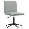 VidaXL Scaun de bucătărie, gri deschis, catifea 4101267