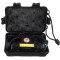Lanterna frontala LED reincarcabila , 3W, 120 lumeni,cu acumulator si trusa depozitare